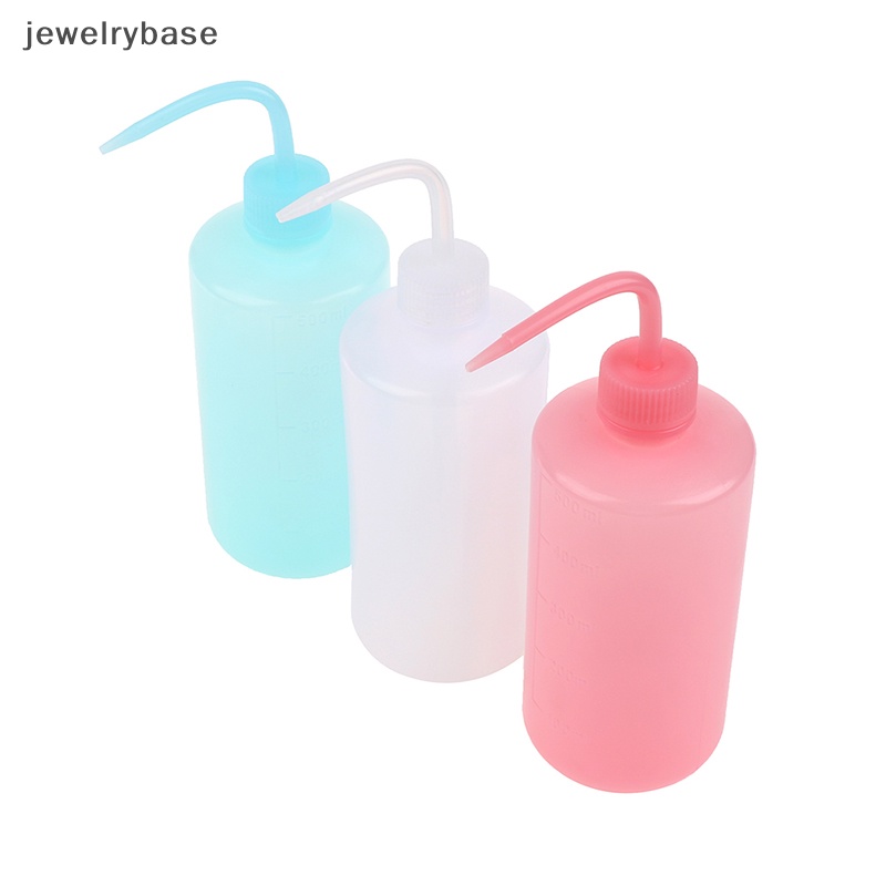 [jewelrybase] 1pc 500ml Curved Pot Wash Clean Sabun Plastik Lab Cuci Pencet Diffuser Botol Butik