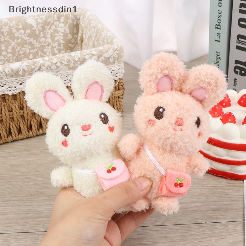 [Brightnessdin1] Indah 13 cm Kelinci Boneka Mainan Mewah Ransel Boneka Kelinci Gantungan Kunci Liontin Mewah Butik