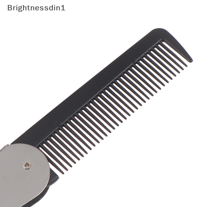 [Brightnessdin1] Sikat Sisir Rambut Portable Foldable Massage Hair Comb Alat Penata Rambut Lipat Butik