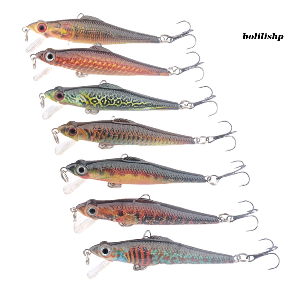 Bo-6.9cm/5g Umpan Keras Simulasi 3D Fisheye Kait Tajam Bentuk Realistis Crankbait Warna Cerah Memancing Ringan Anti-escape Portabel Jerkbait Untuk Memancing Di Luar Ruangan