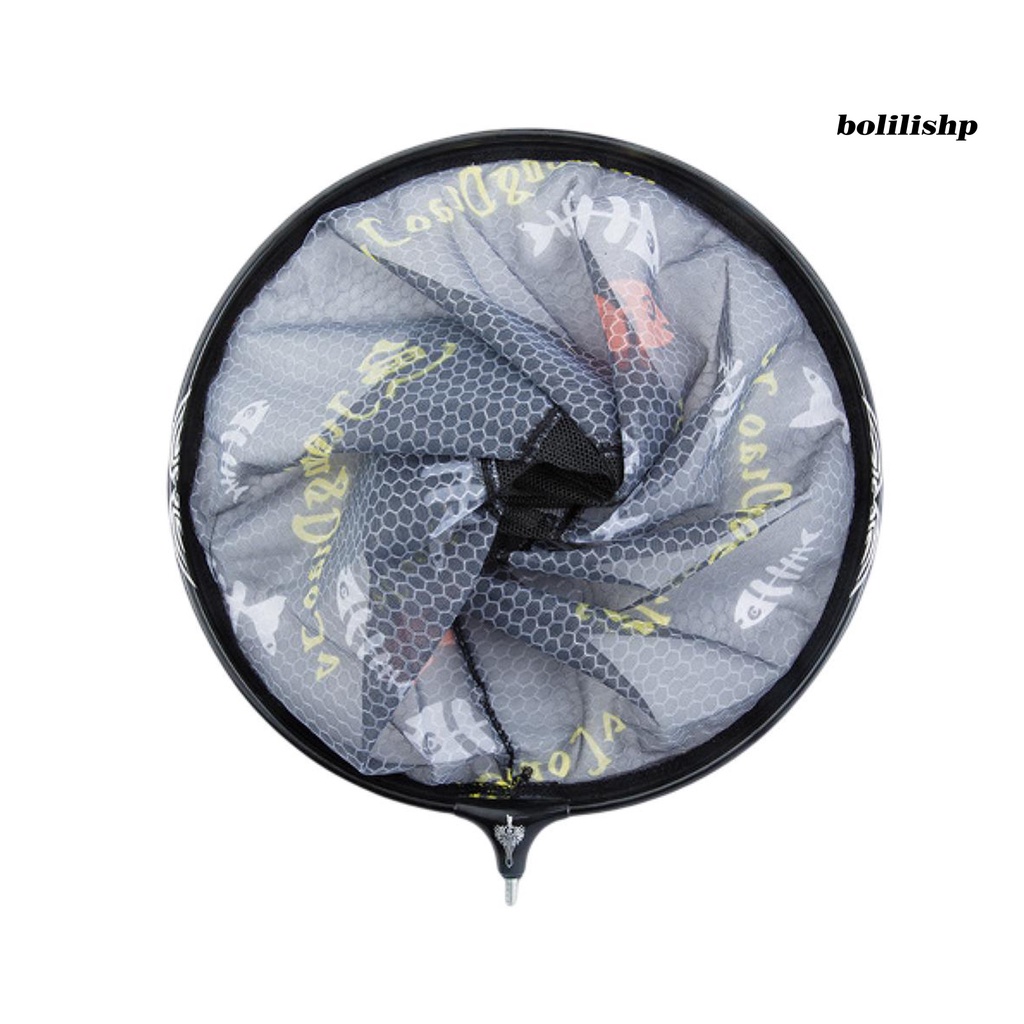 Bo-fishing Landing Net Anti-hook Kuat Beban-Penghasil Ultra-Ringan Paduan Aluminium Hitam Ikan Gurame Sturgeon Memancing Landing Net Angling Tools