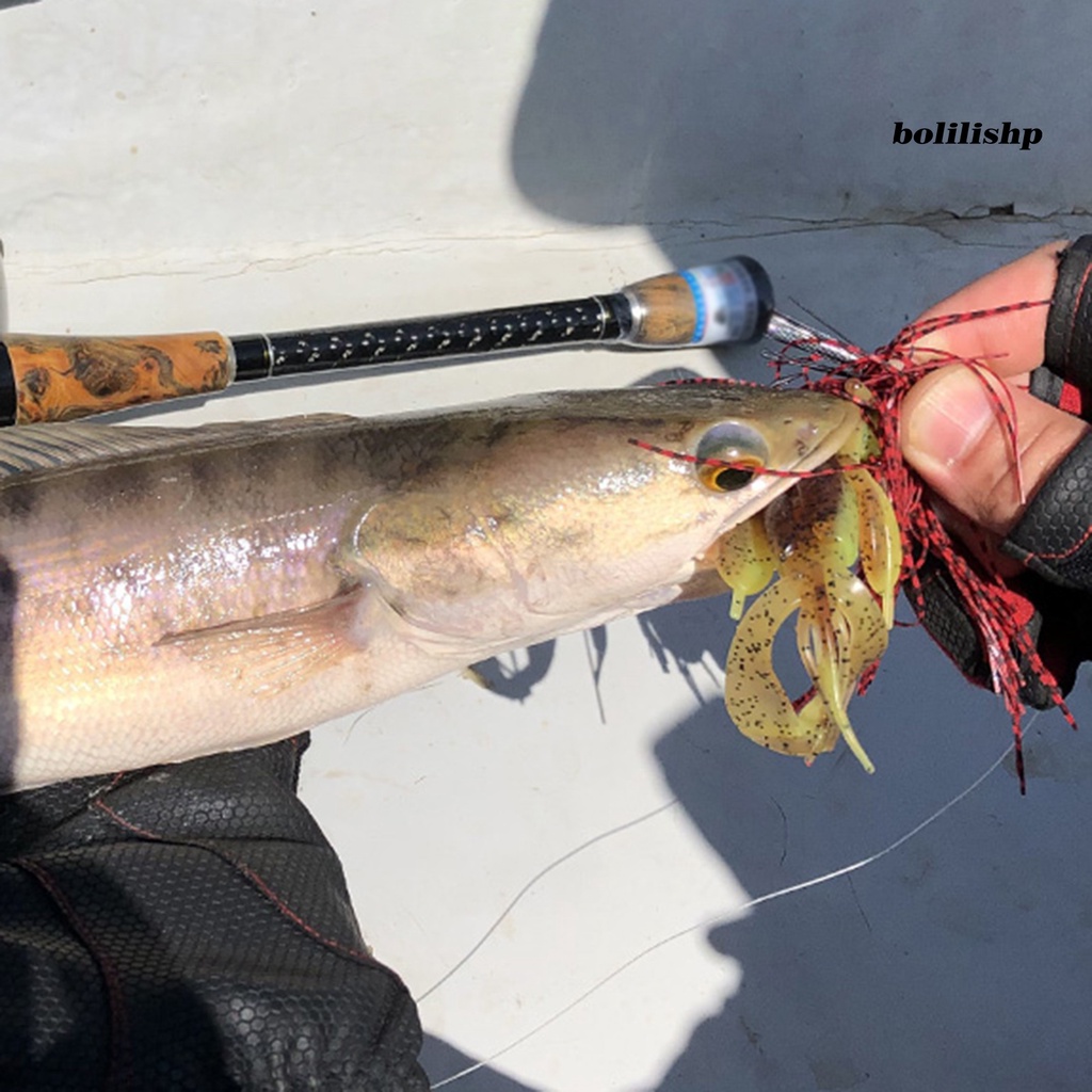 Bo-10cm/10g Udang Berbentuk Umpan Pancing Menggoda Angling Lambat Tenggelam Khusus Ekor Keriting Buatan Umpan Memancing Luar Ruangan