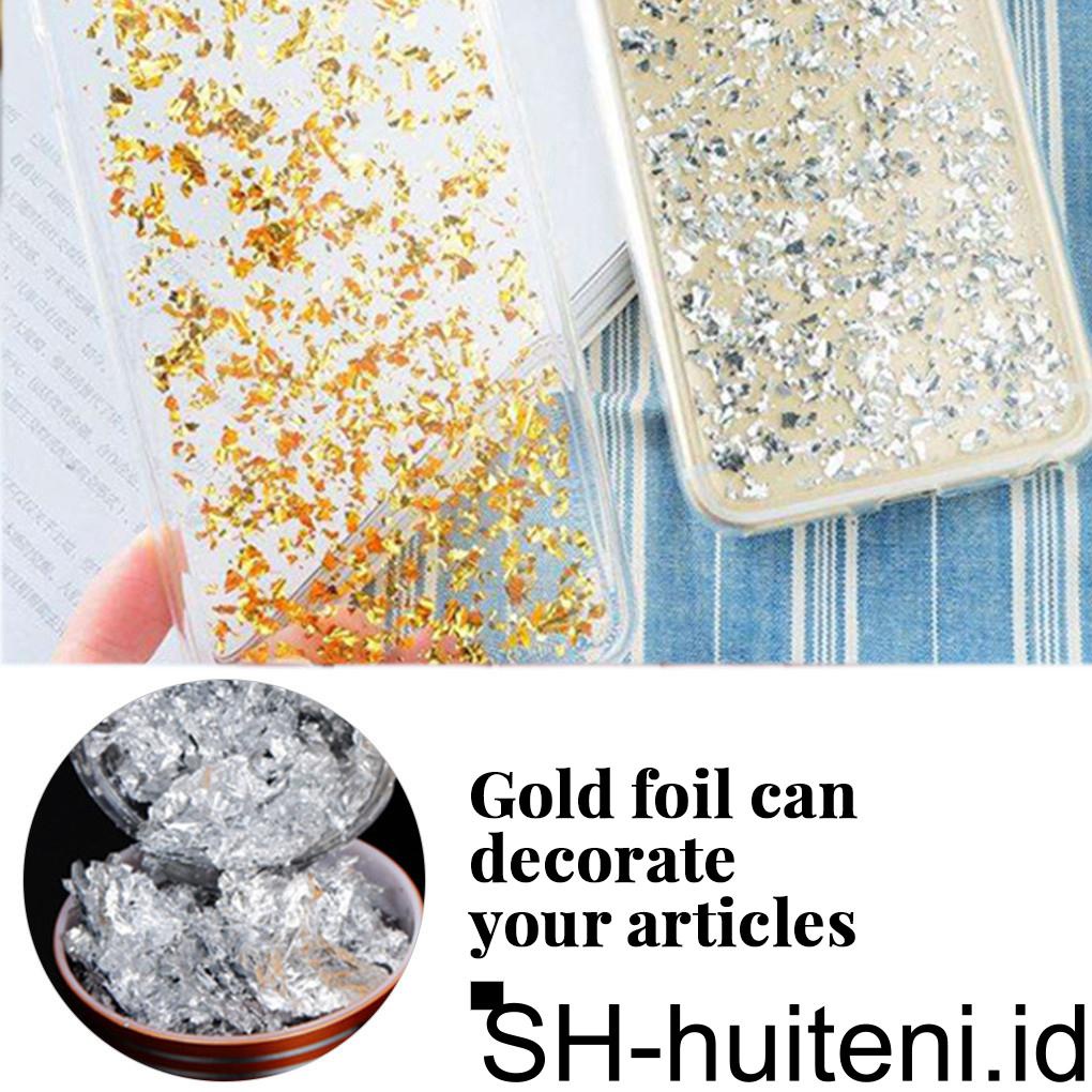 3g Kertas Foil Hias Flake Daun Dekorasi Kerajinan Tangan Art Decor Perlengkapan Seni Perhiasan