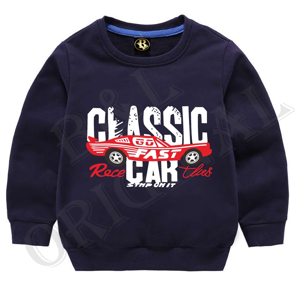 bisa byr d tempat/ BS//COD//BAJU ANAK CLASSIC CAR//ATASAN KAOS TANGAN PANJANG//REAL PICTURE GQ