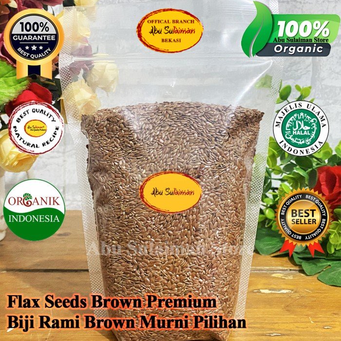 

Flax Seed 500 gr - Biji Rami Flaxseed Premium Abu Sulaiman