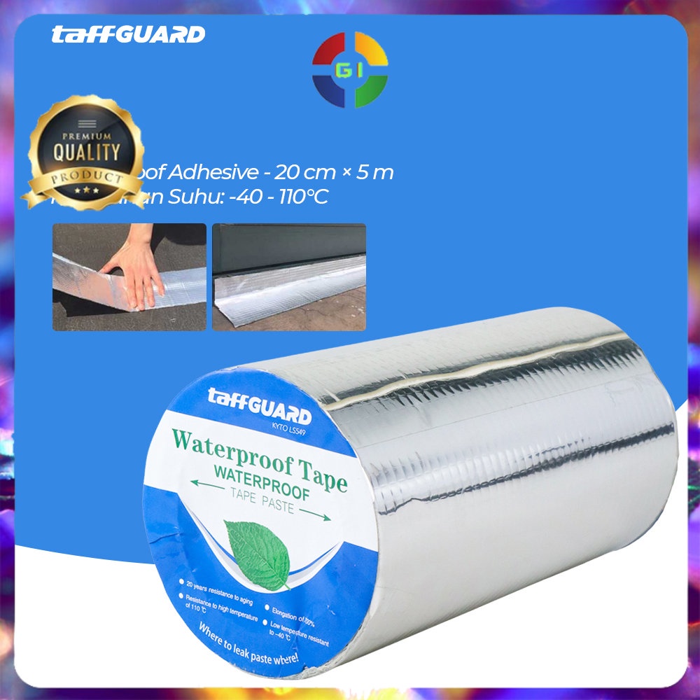 Lakban Aluminium Foil Waterproof Adhesive 20 cm x 5 m Silver