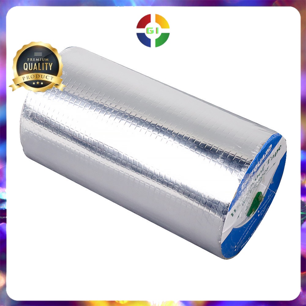 Lakban Aluminium Foil Waterproof Adhesive 20 cm x 5 m Silver