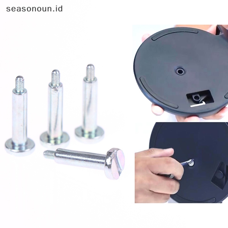 Seasonoun 2Pcs PS5 Console Stand Holder Sekrup Bawah Untuk Bagian Perbaikan Stand Konsol PS5.