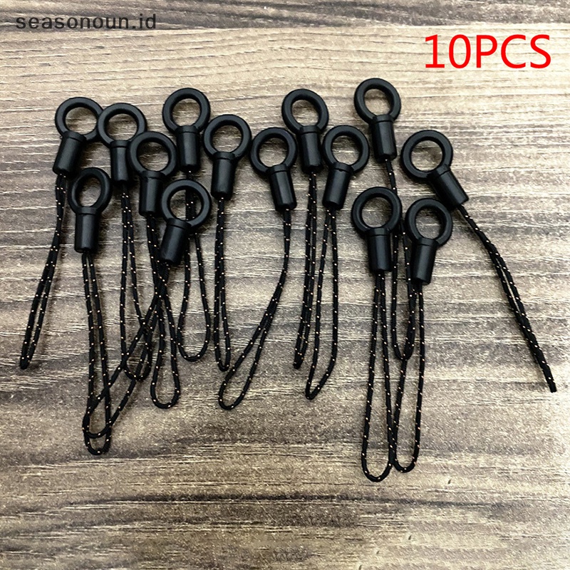 Seasonoun Tali Hitam Kecil Gesper DIY Aksesoris Shell Ponsel Lanyard Universal.