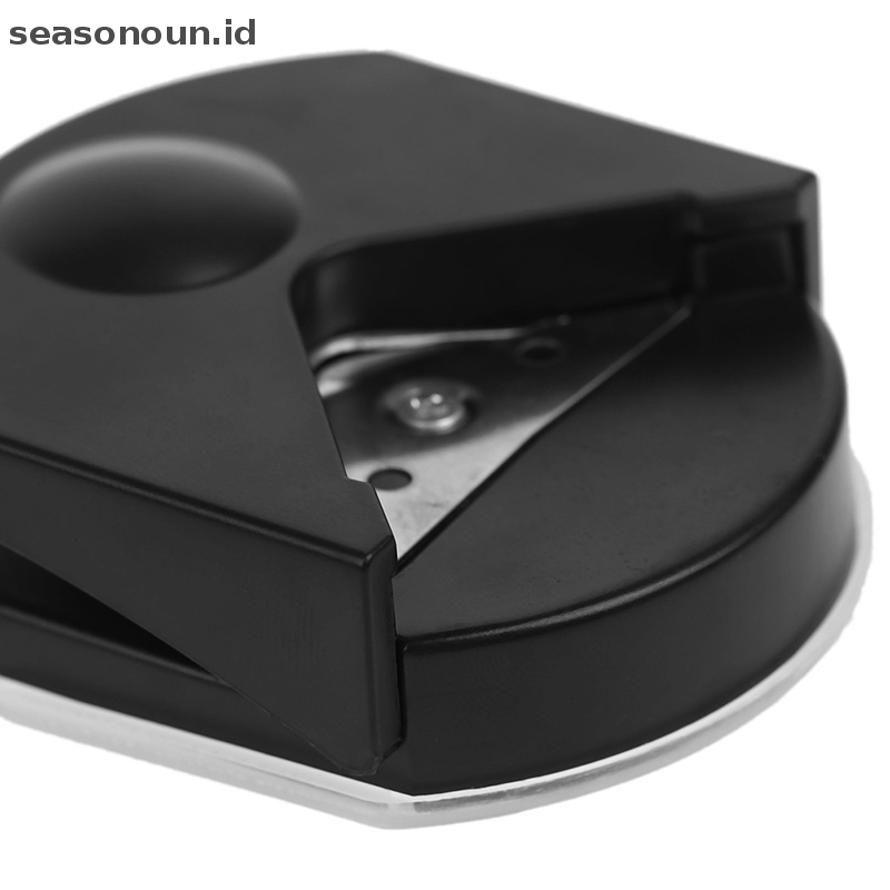 Seasonoun 4R Premium Corner Rounder Punch 4mm Hitam Kertas Kartu Photo Cutter Alat Craft.