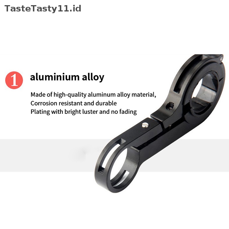 Tastetasty Stang Sepeda Alloy Carbon Fiber Extended Bike Headlight Mount Bar Penahan Komputer MTB Sepeda Jalan Dukungan.