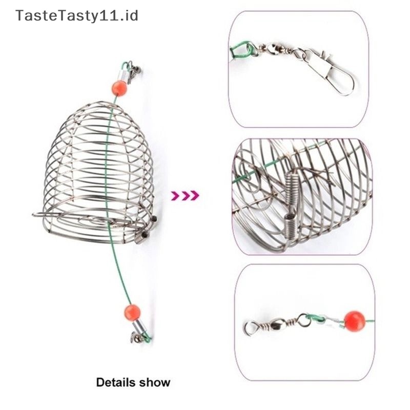 Tastetasty Outdoor fishing stainless steel cage shooter Aksesoris Pancing.
