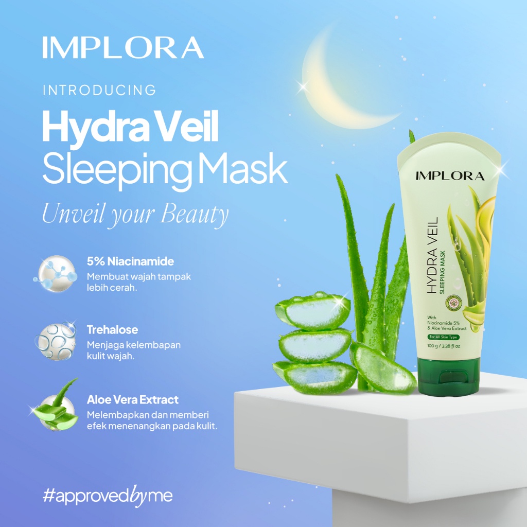 𝐑𝐀𝐃𝐘𝐒𝐀 - Implora Hydra Veil Sleeping Mask 100gr