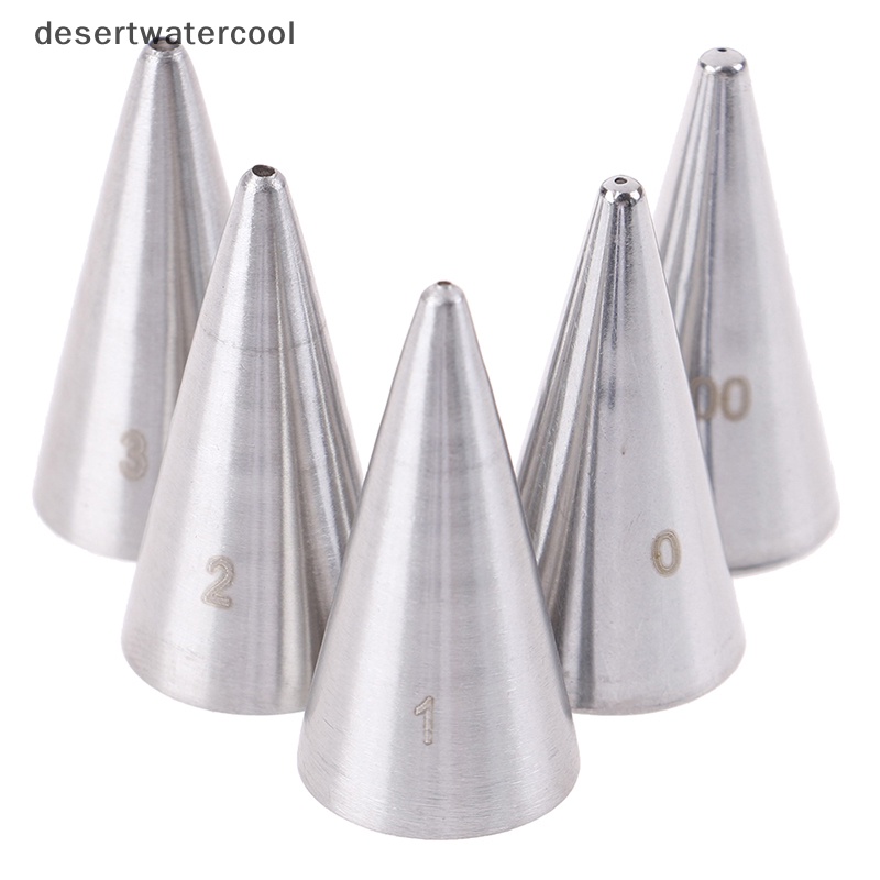 Deid 5Pcs Bulat Lubang Halus Icing Piping Nozzle Cream Tips Decorag Pastry Tools Martijn