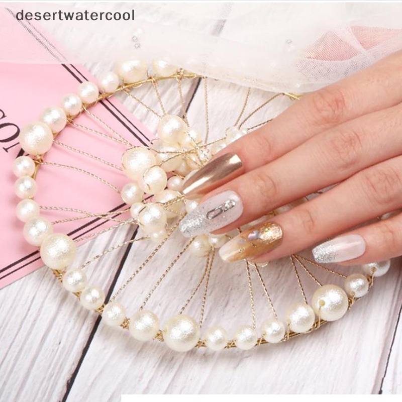 Deid 1X Manicure Pearl Nail Art Dekorasi Papan Properti Foto Display Tray Aksesoris Martijn