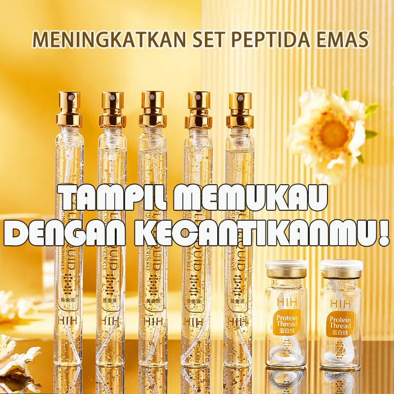 HIH skincare 7 paket  ukiran benang protein  anti kerut beautycare Mengangkat  Mengencangkan  Hidrasi Garis   Protein  Peptide beauty skin Set Serum