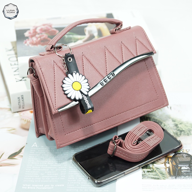 AlStore418 Tas Selempang Wanita Mini Kotak Bordil MX 2438  Tas Selempang Wanita Kekinian  Tas wanita