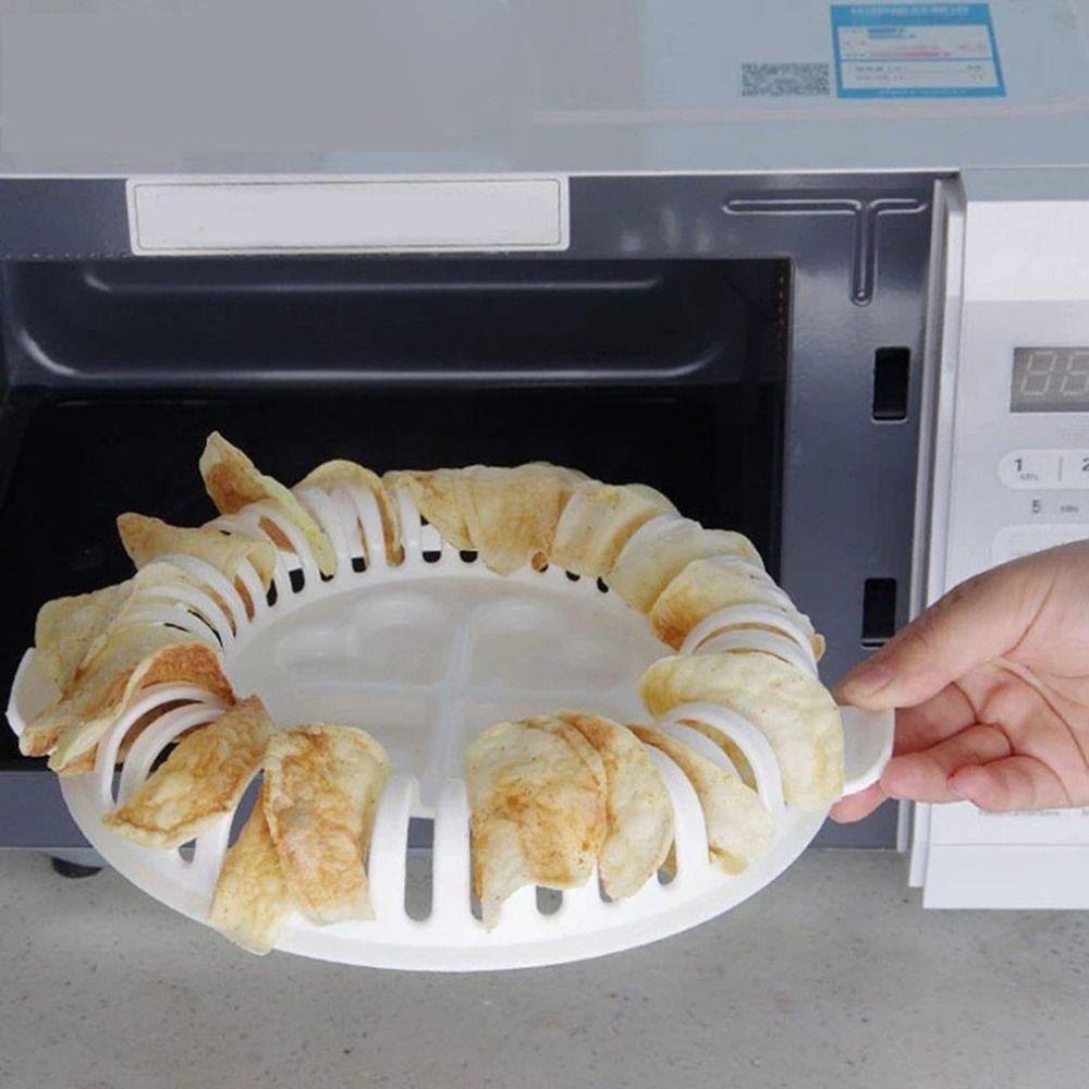 [Elegan] Rak Keripik DIY Oven Microwave Alat Kue Dapur Snack Timun Baking Basket