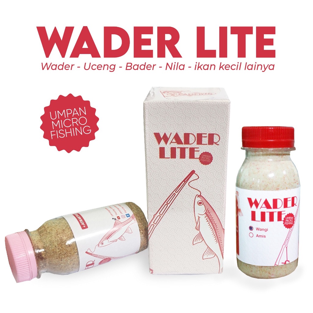 Umpan Ikan Kecil WADER LITE Pancing Online Serbuk