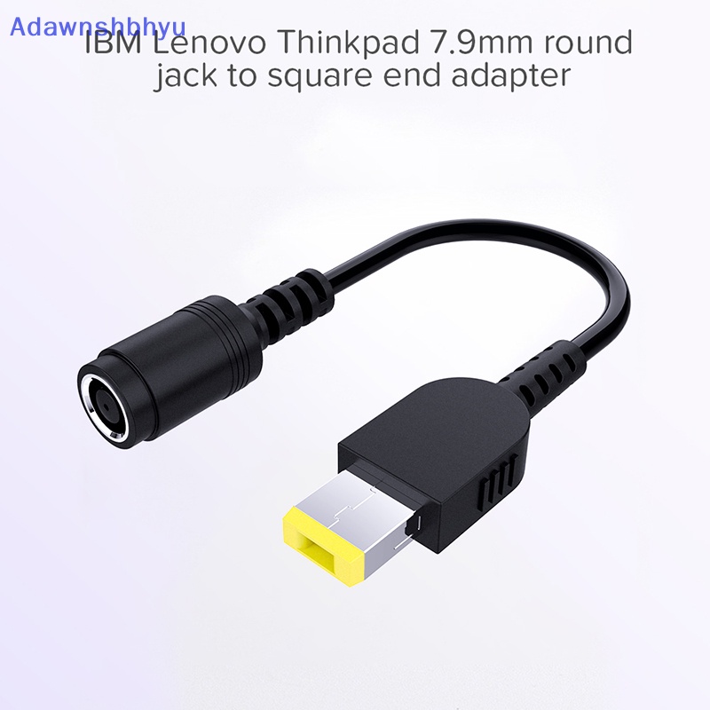 Adhyu Round Jack to Square Plug Adapter Charger Power Converter Untuk Lenovo Thinkpad ID