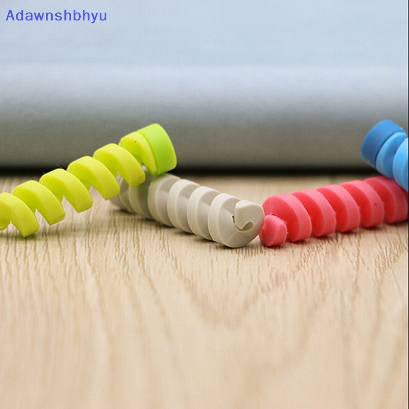 Adhyu 4Pcs Pelindung Kabel bobbin winder data line case Tali spring twine protection ID