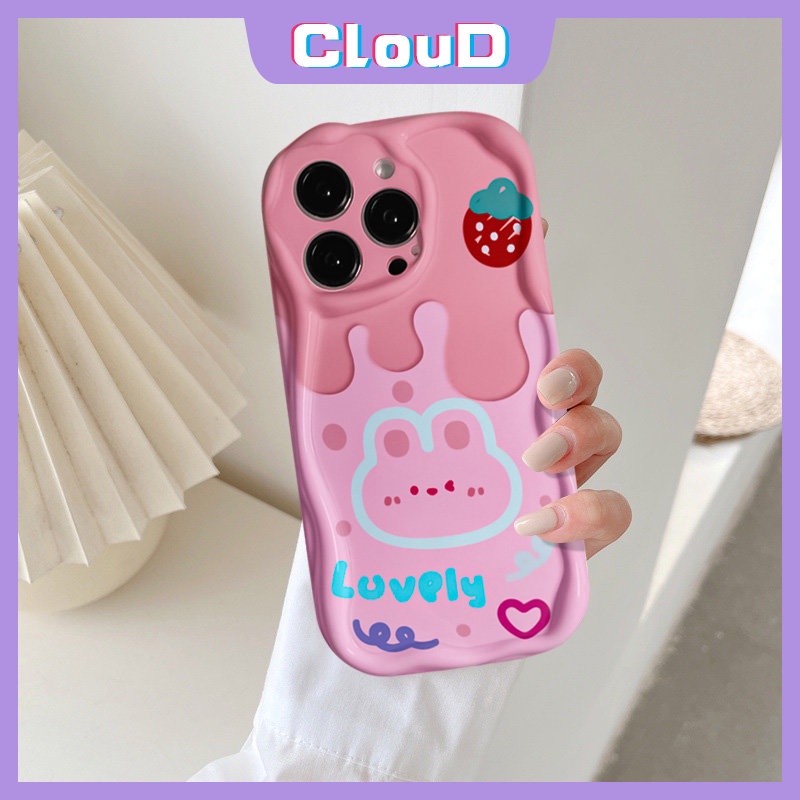 Case Kartun Pasangan Untuk Redmi 9A 9a2 A1 10A 10C 10 9T 9C NFC Redmi Note8 10S 11s 11 9 10 10Pro Max POCO M3 3D Wavy Curved Edge Glossy Cute Ice Cream Bear Rabbit Lembut Tpu Cover