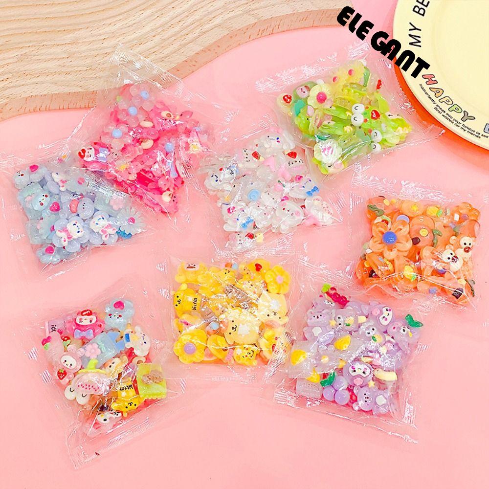 [Elegan] Diy Resin Patch Lucu Dekorasi Berlapis Resin Diy Scrapbooking Diy Membuat Bahan Handmade Goo Card Material