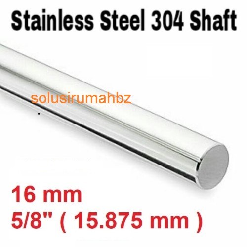 per10cm as ss 5/8&quot; stainless steel 5/8 potongan panjang rod bulat od