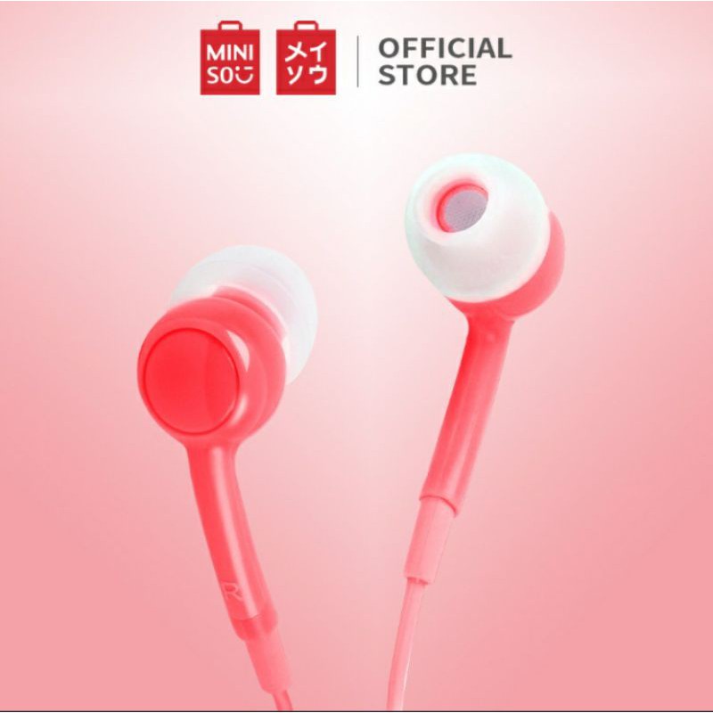 MINISO Earphone Kabel dengan Mic - Fruit Series 100% ORIGINAL