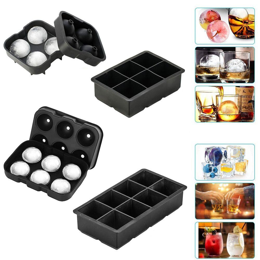 Populer Ice Cube Tray Pembuat Es Food Grade Silikon Reusable Berkualitas Tinggi