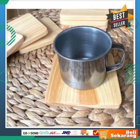 Lepek gelas / lepek gelas kayu / coasters / tatakan gelas kayu / alas cangkir / lepek kopi