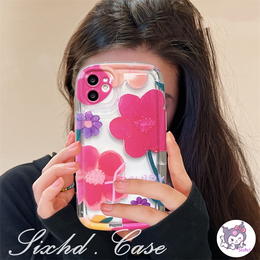 Untuk Redmi 12C 10C 10A 9C 9T 9A A2 A1 Note12 11 11s 10s 9s 10Pro Xiaomi 11 Lite Poco M3 X3Pro NFC Fashion Warna Sederhana Bunga AirBag Case TPU Lembut Shockproof Pelindung Cover XJJJJ