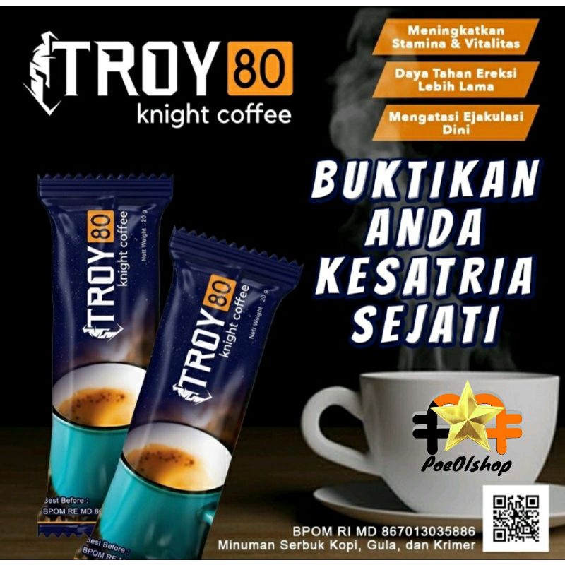 

kopi troy 80 original 100% Stamina kuat herbal Alami Penambah Vitalitas Badas JAMINAN ORI