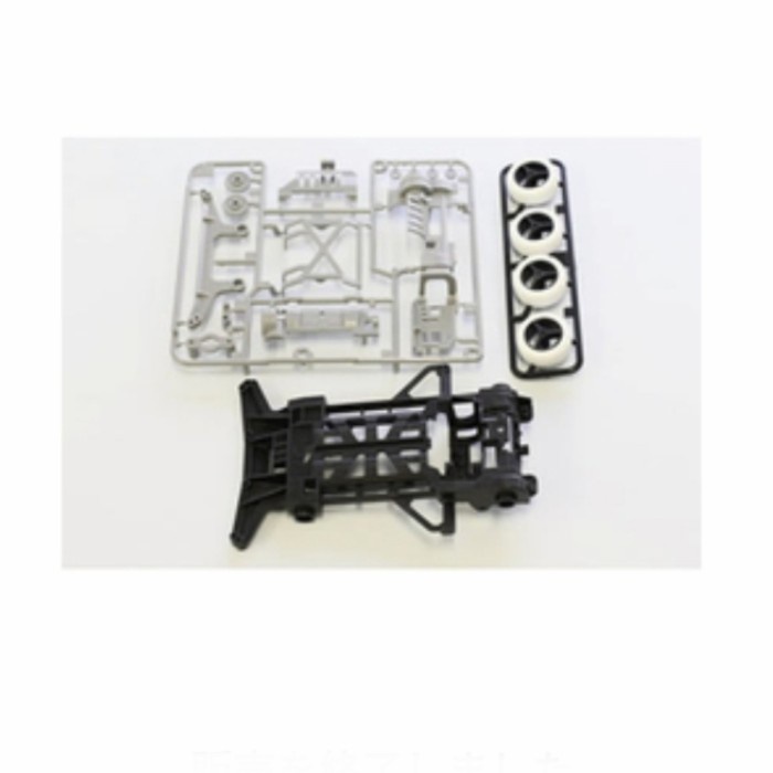 Carbon Reinforced Super X Chasis w/Carbon Wheels &White Tires- 94824