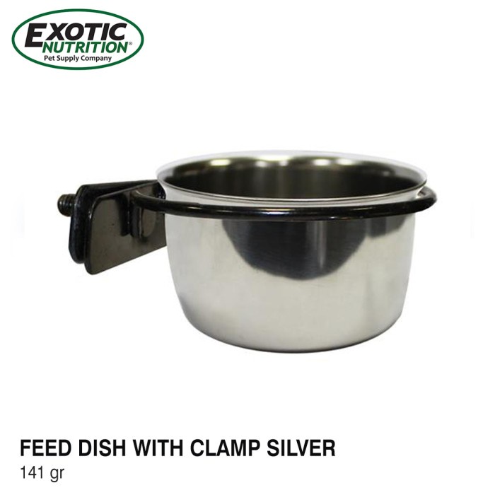 Exotic Nutrition Feed Dish With Clamp / Tempat Makan Sugar Glider