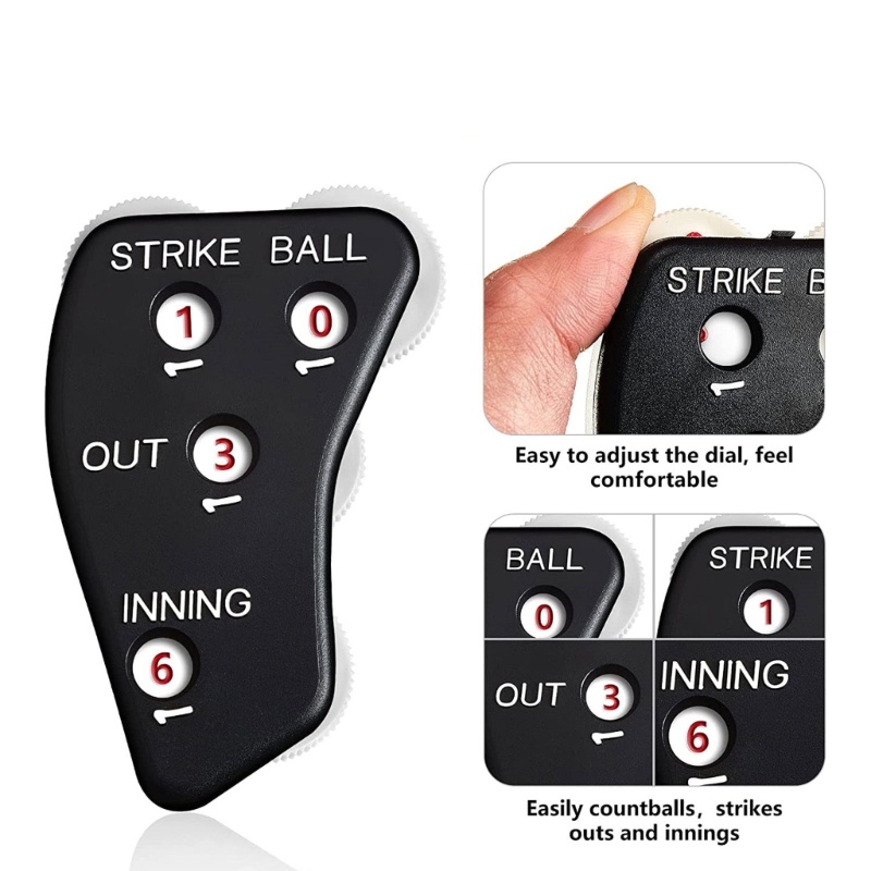 Sun 4roda Indikator Baseball Umpire Counter Clicker Untuk Bola Rekaman Softball