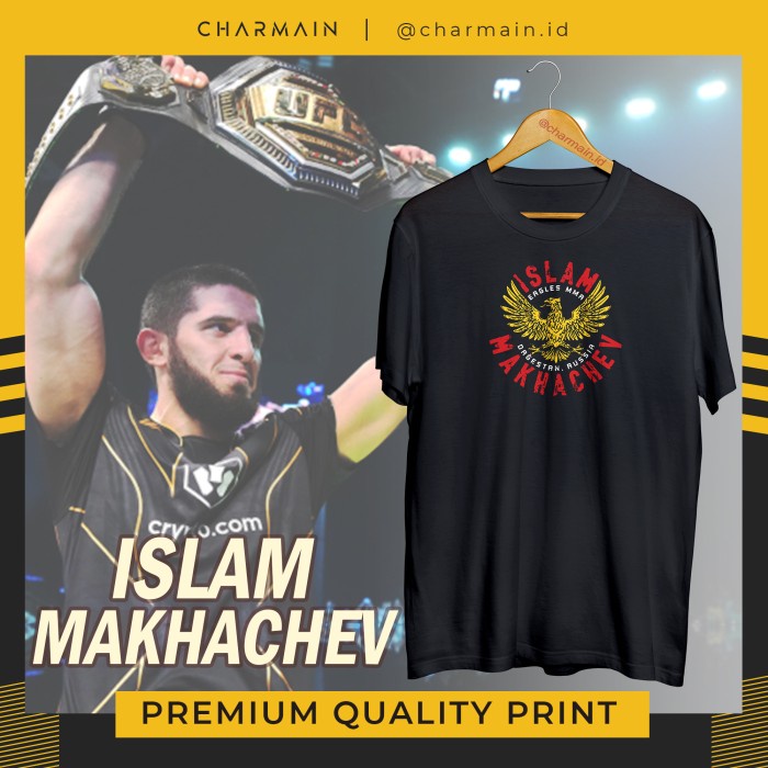 Kaos Islam Makhachev UFC Champion MMA Fighter Dagestan Rusia Khabib