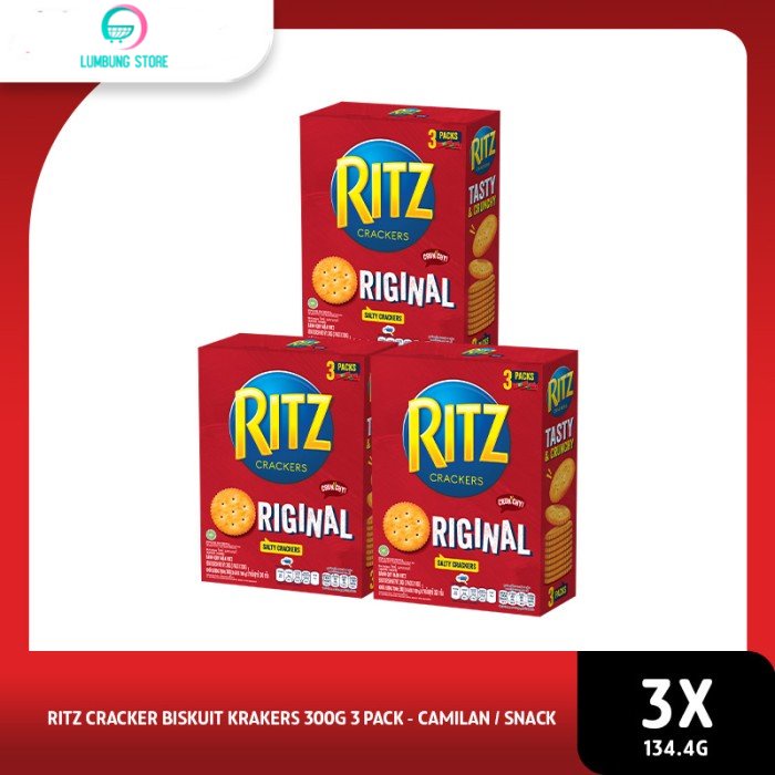 

Ritz Cracker Biskuit Krakers 300g 3 Pack - Camilan / Snack
