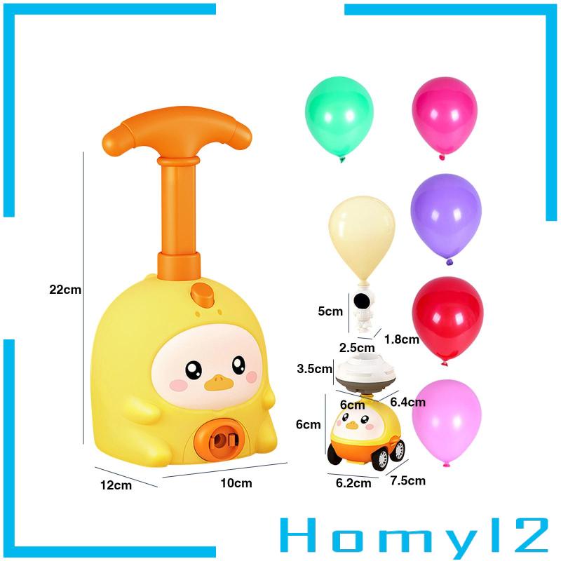 [HOMYL2] Balloon Launcher Powered Car Dengan 6balon Mainan Peluncur Balon Anak