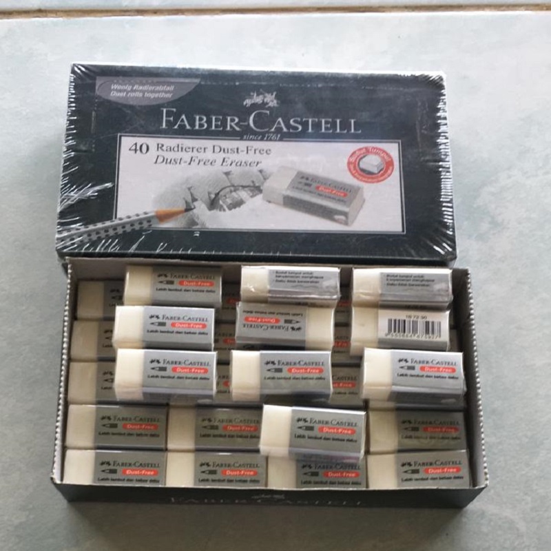 

2_Zaneva Lusinan Penghapus Faber Castell Dust Free Kecil Murah