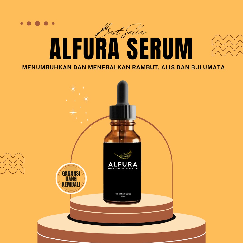 ALFURA SERUM PENUMBUH RAMBUT RONTOK BOTAK PENEBAL RAMBUT PENEBAL ALIS BULUMATA