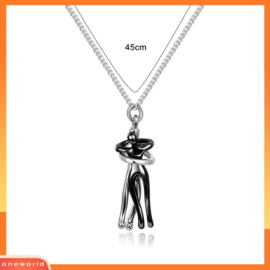 [ONE] Kalung Pasangan Peluk Patung Figure Cinta Tahan Lama Kalung Nya-Dan-Nya Untuk Hadiah