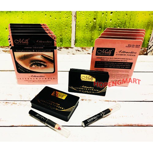 EYEBROW POWDER MN / MENOW / ME NOW + EYELINER EYELINER COMPACT 2 IN 1