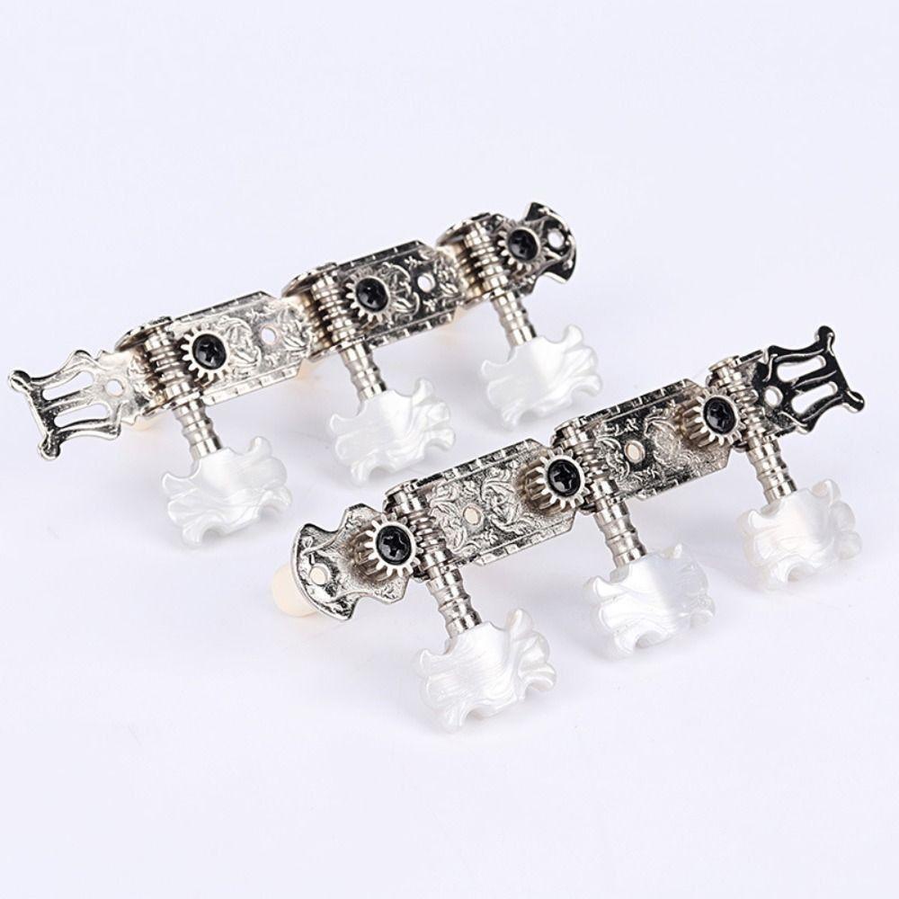 Needway   Pasak Tuning Gitar Akustik Chrome Folk Tuner Kunci String Axis Knobs Tuning Keys Chrome Part Guitar Tuning Knob