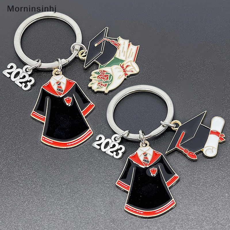 Mornin Gantungan Kunci Enamel Lucu 2023tahun Seragam Sekolah Topi Wisuda Gantungan Kunci Graduate Key Chains Untuk Hadiah Siswa Perhiasan Handmade DIY id