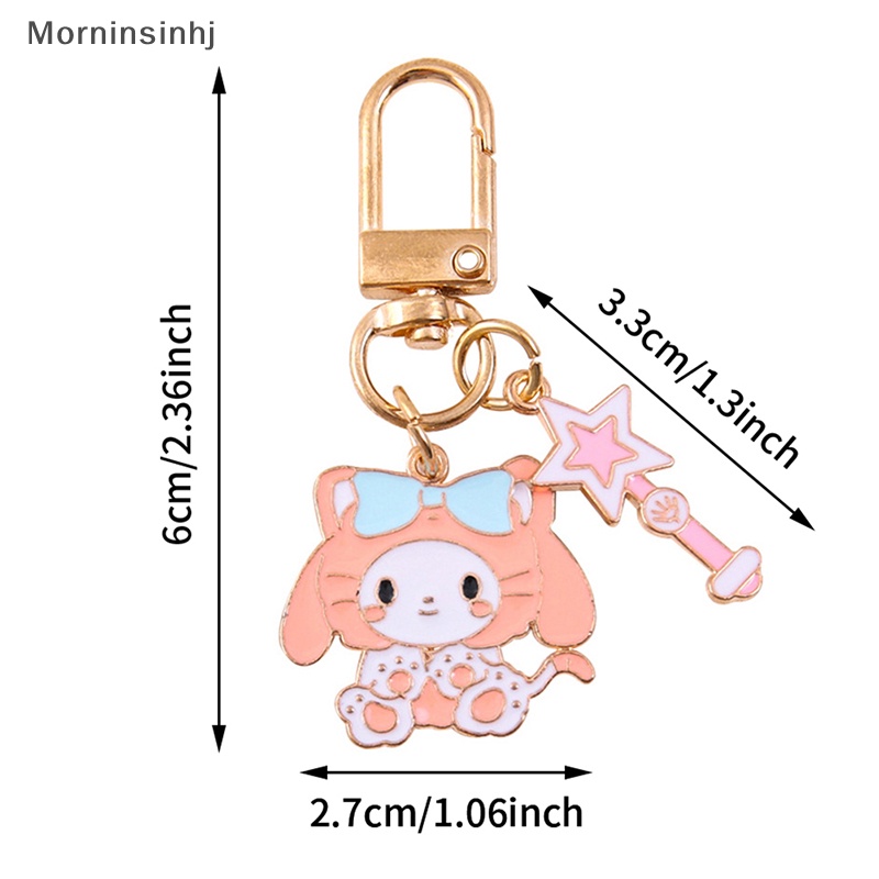 Mornin Kawaii Cinnamoroll Gantungan Kunci Sanrio Anime My Melody Kartun Lucu Hello Kitty Kuromi Girly Heart Bag Pendant Mainan Untuk Anak Perempuan id