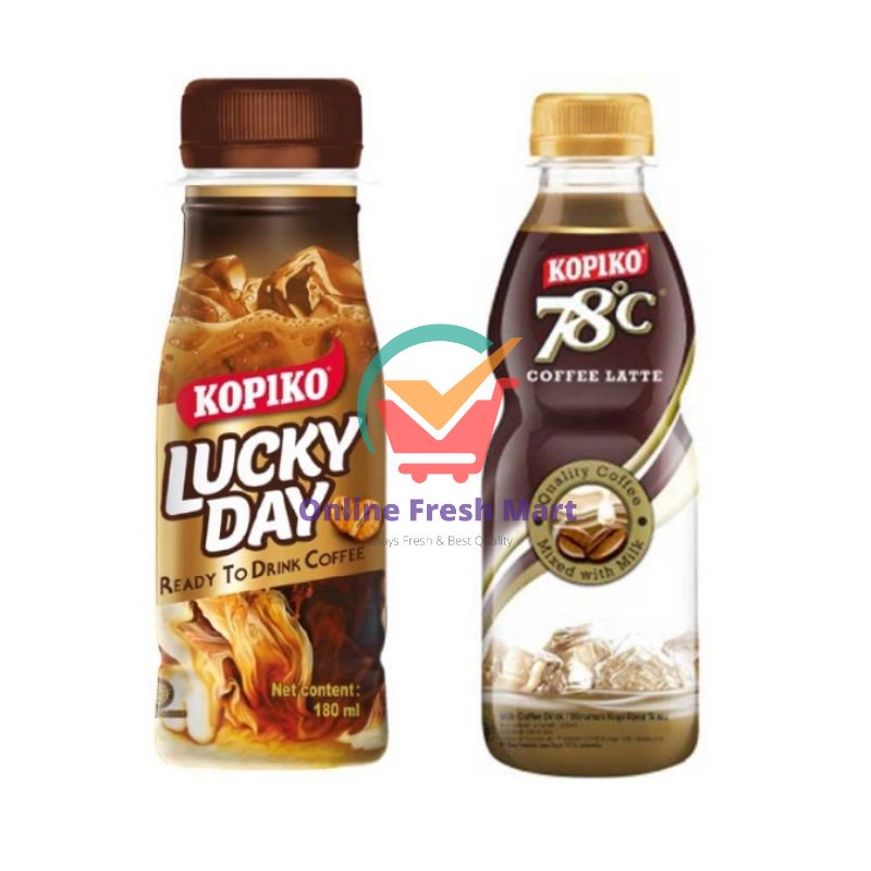 

Kopiko Lucky Day Coffee Latte 78c Pet minuman kopi - Online Fresh Mart Denpasar
