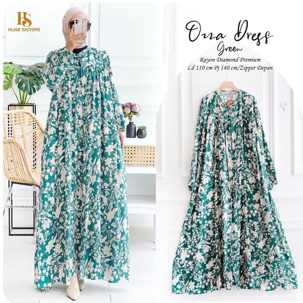 Pakaian Baju Busana Wanita OZZA#2 DRESS by HIJAB SISTER'S 29/05 AS D128