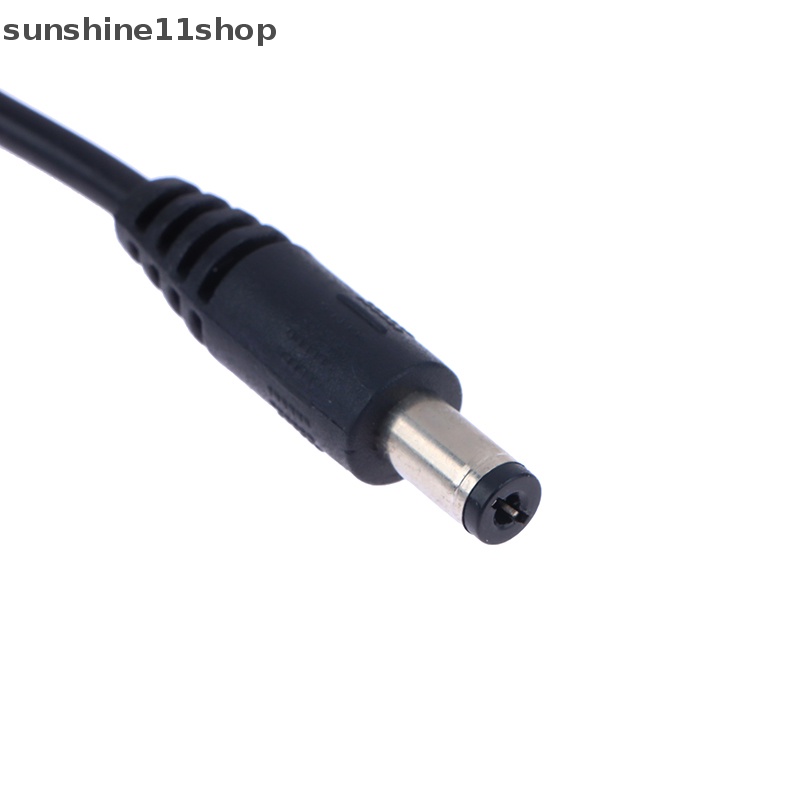 Sho Colokan Listrik DC 5.5 x 2.1mm Male To 5.5 x 2.1mm Male Kabel Konektor Adaptor CCTV 12V 10A Power Extension Cords 0.5m N