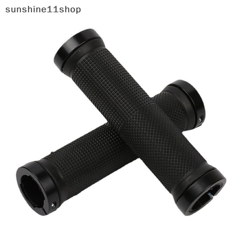 Sho 1pasang Grip Stang Sepeda Bersepeda Double Grips Sepeda Gunung Bar Karet MTB Grips N